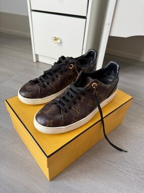Louis Vuitton Monogram Leather Low-Top Sneakers